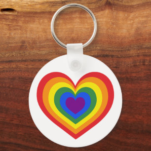 LGBTQ-Preis für Regenbogen-Herz Schlüsselanhänger