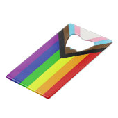 LGBTQ+-Preis Geldbeutel Flaschenöffner (Rückseite Schrägansicht)