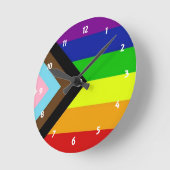 LGBTQ+-Preis Runde Wanduhr (Winkel)