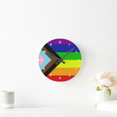 LGBTQ+-Preis Runde Wanduhr (Zuhause)