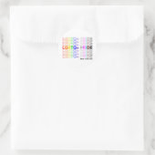 LGBTQ+-Preis Runder Aufkleber (Tasche)