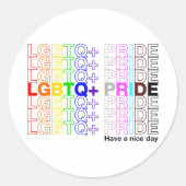 LGBTQ+-Preis Runder Aufkleber (Vorderseite)