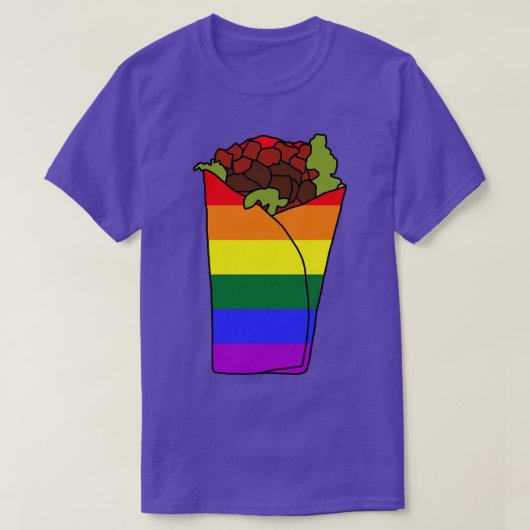 LGBTQ Pride Burrito T-Shirt (Design vorne)