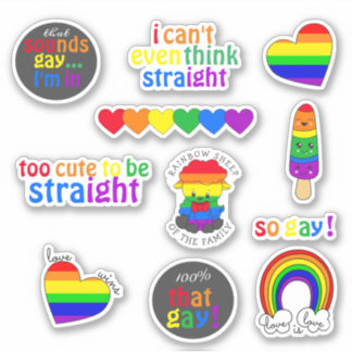 LGBTQ Pride Custom-Cut Vinyl Stickers Aufkleber