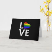 LGBTQ Pride gestackte Liebe Karte (Gelbe Blume)