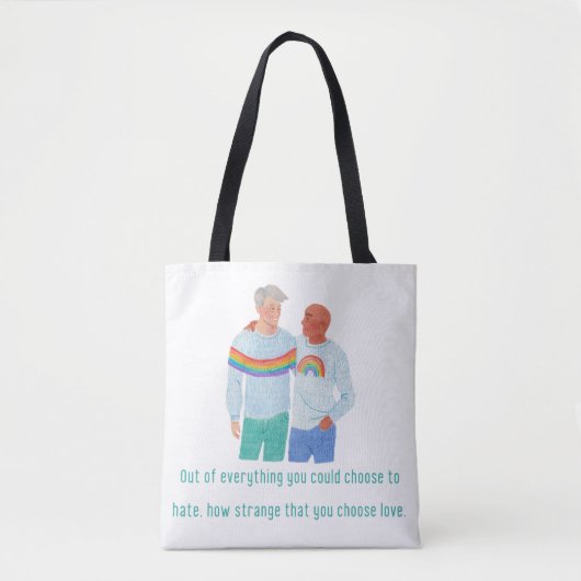 LGBTQ+ Pride-Kunst Tasche (Vorderseite)