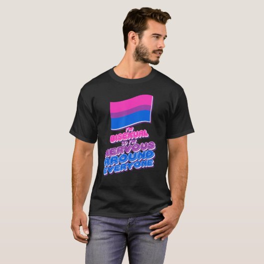 LGBTQ Pride Lesbian Gay Man Bisexual Flag T-Shirt (Vorne ganz)