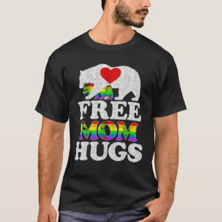 LGBTQ Pride Mama Bear Free Mama Hugs Pride T Shirt