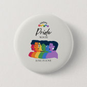 LGBTQ PRIDE Monat Party Button (Vorderseite)