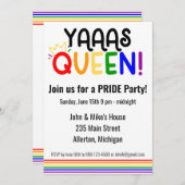 LGBTQ PRIDE Monat Party Einladung (Vorne/Hinten)