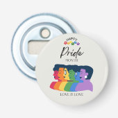 LGBTQ PRIDE Monat Party Flaschenöffner (Vorderseite)