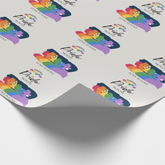 LGBTQ PRIDE Monat Party Geschenkpapier (Ecke)