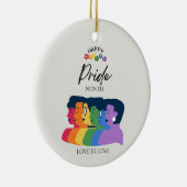 LGBTQ PRIDE Monat Party Keramik Ornament (Rechts)
