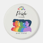LGBTQ PRIDE Monat Party Magnet (Vorne)