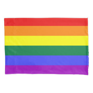 LGBTQ Pride Monat Regenbogenfahne Pillowcase. Kissenbezug