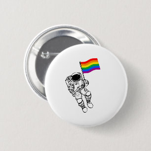 LGBTQ Pride Mondmann Button