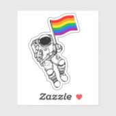 LGBTQ Pride Moonman Aufkleber (Blatt)