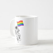 LGBTQ Pride Moonman Kaffeetasse (Vorderseite Links)