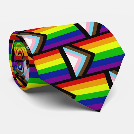 LGBTQ+ Pride Neck Tie Krawatte (Gerollt)