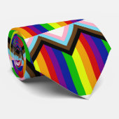 LGBTQ+ Pride Neck Tie Krawatte (Gerollt)