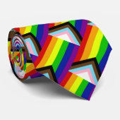 LGBTQ+ Pride Neck Tie Krawatte (Gerollt)