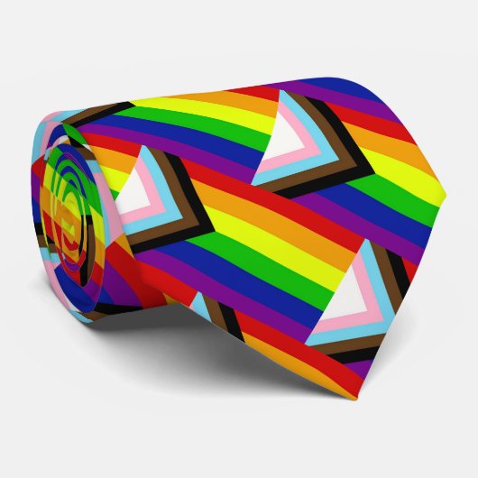 LGBTQ+ Pride Neck Tie Krawatte (Gerollt)