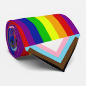 LGBTQ+ Pride Neck Tie Krawatte (Gerollt)