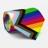 LGBTQ+ Pride Neck Tie Krawatte (Gerollt)