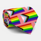 LGBTQ+ Pride Neck Tie Krawatte (Gerollt)