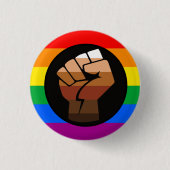 LGBTQ-PRIDE (POC-Fistrate) Button (Vorderseite)