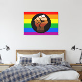 LGBTQ-PRIDE (POC-Fistrate) Leinwanddruck (Insitu (Schlafzimmer))