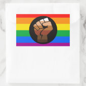 LGBTQ-PRIDE (POC-Fistrate) Rechteckiger Aufkleber (Tasche)