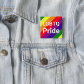 LGBTQ Pride Rainbow 6 Streifen Button (Beispiel)