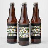 LGBTQ Pride Rainbow Bierflaschenetikett (Flaschen)