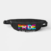 LGBTQ Pride Rainbow Colors Typografy Bauchtasche (Vorderseite)