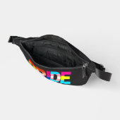 LGBTQ Pride Rainbow Colors Typografy Bauchtasche (Offen)