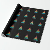 LGBTQ Pride Rainbow Flag Gay Christmas Trees Gesch Geschenkpapier (Ungerollt)