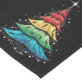 LGBTQ Pride Rainbow Flag Gay Christmas Trees Gesch Kurzer Tischläufer (Ecke)