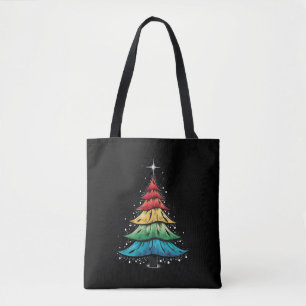 LGBTQ Pride Rainbow Flag Gay Christmas Trees Gesch Tasche