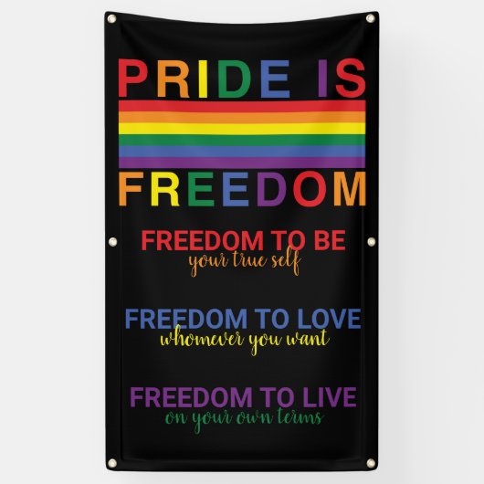 LGBTQ Pride Rainbow Flag ist Freedom Gay Rights Banner (Vertikal)