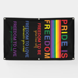 LGBTQ Pride Rainbow Flag ist Freedom Gay Rights Banner