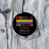 LGBTQ Pride Rainbow Flag ist Freedom Gay Rights Button (Beispiel)