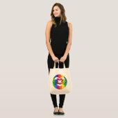 LGBTQ Pride Rainbow Heart Hands Tragetasche (Vorderseite (Model))