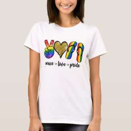 LGBTQ PRIDE RAINBOW LIEBE UND UNTERSTÜTZUNG T-Shirt