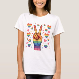 LGBTQ PRIDE RAINBOW LIEBE UND UNTERSTÜTZUNG T-Shirt
