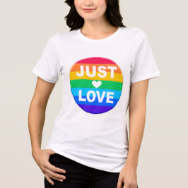 LGBTQ PRIDE RAINBOW LIEBE UND UNTERSTÜTZUNG Tri-Blend SHIRT
