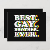 LGBTQ Pride Rainbow Postkarte (Vorne/Hinten)