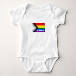LGBTQ & Pride - Rainbow Progress Flag Kleinkind Baby Strampler