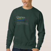 LGBTQ Pride Rainbow Que Sweatshirt (Vorderseite)