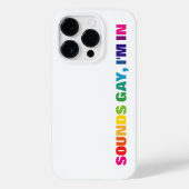 LGBTQ Pride Rainbow Sounds Gay Case-Mate iPhone Hülle (Rückseite)